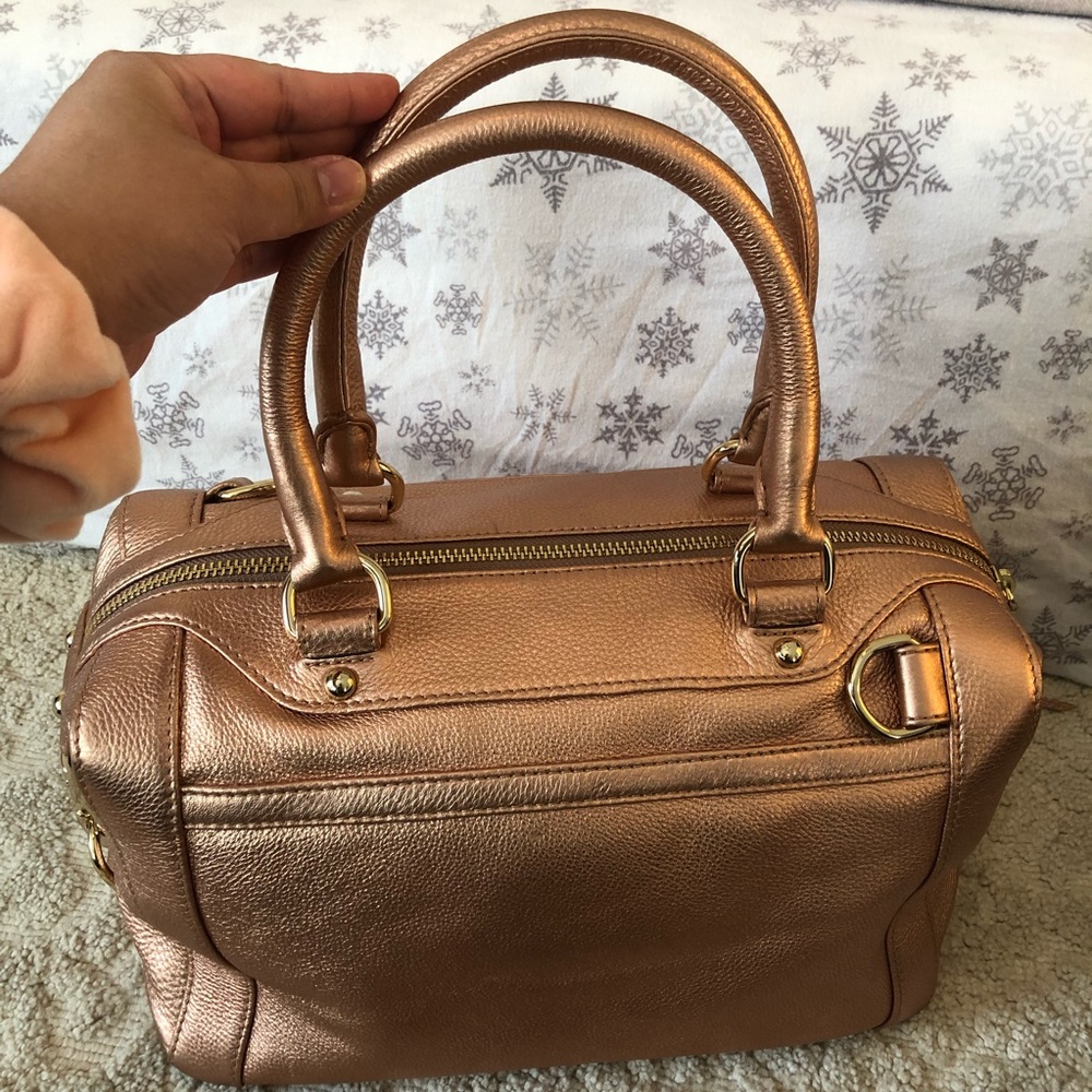 Rebecca Minkoff MAB Mini Satchel in Rosegold - Picture 11 of 17